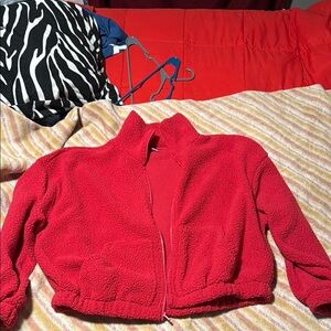 Cozy Hot Pink Fleece Jacket